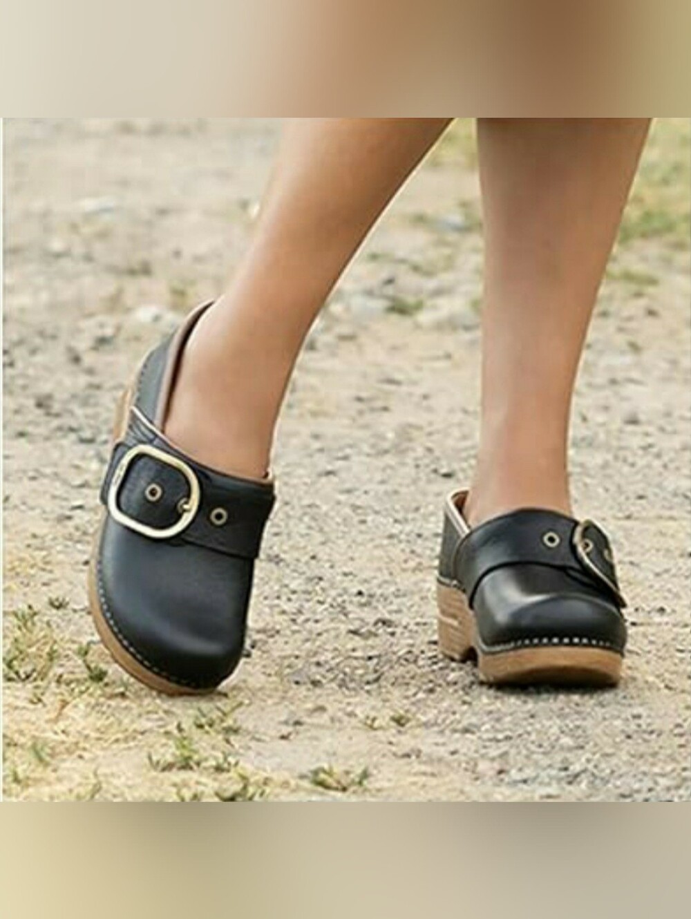 🌿FLASH🌟SALE🌿Tan Dansko Pro Pearson Honey Clogs Tumbled Buckle Boho Prairie ♡ - Picture 4 of 14